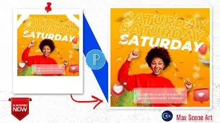 WATCH THIS TO SIMPLE FLYER DESIGN VIDEO  || PIXELLAB TUTORIAL || [Max Scene Art]