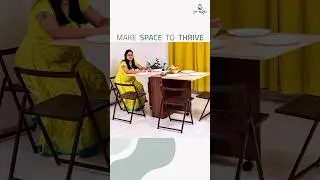 Furniture that evolves with your needs #spacesavingfurniture #homedecor #diningtable
