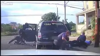 POLICE BRUTALTIY - Cop Gives WWE Style Kick To Strip Club Robber’s Head During Arrest