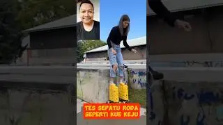 Uji coba sepatu keju 