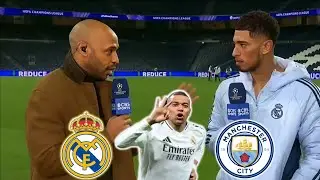 Real Madrid vs Man City 3-1: Mbappé hat-trick dumps City out of UCL 🗣️Thierry Henry Reactions!