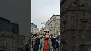 Старые трамваи на парде Трамваев!
