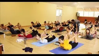 Vinyasa Yoga Backbends Full Class in Mysore India with Yogacharya Rakesh