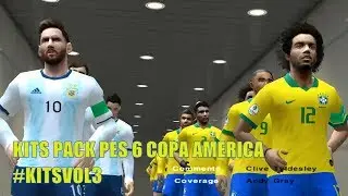 PES 6 New Kits-Pack Season 2019-20 vol.3 - Kits Pack Copa America 2019