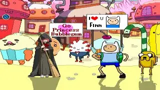 MUGEN: Kohaku (Me) Vs Finn & Jake