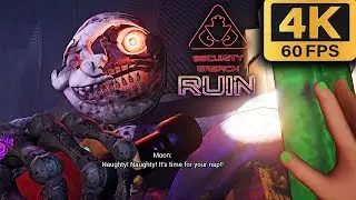 FNAF Security Breach RUIN DLC - Broken Sun & Moon Boss + Generator Locations (4K60fps)