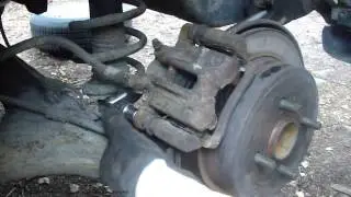 How to replace rear brake pads Toyota Corolla years 2001 to 2014