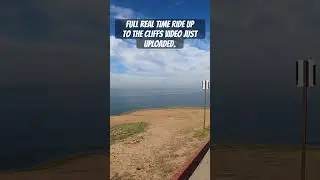 Check out the full real time ride video up to the cliffs. Electric Old Soren cafe racer. #caferacer