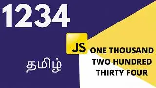 Convert number to words in JavaScript in Tamil