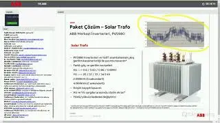 ABB - Merkezi İnverterler ile Güneş Enerji Santral (GES) Tasarımı