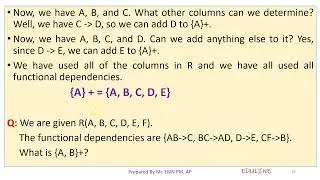MODULE 4 - TOPIC 10 - HOW TO FIND CLOSURE OF ATTRIBUTES