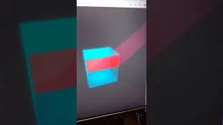 Javascript Scroll Animation Laser created 3D Cube Texture 