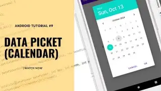 Android studio tutorial : Datapicker | Create a calendar-style date selector for user input