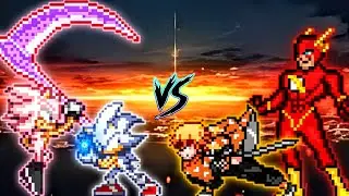 Multiverse Sonic & Sonic Black V2 VS Zenitsu Last Arc & Flash in Jump Force Mugen