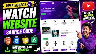 Free Watch Website Source Code | Responsive HTML CSS JavaScript Project