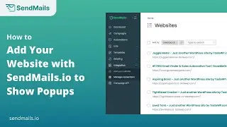 How to connect your website with SendMails.io?
