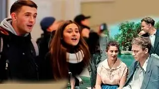 Beautiful to the point of tears: Flash mob at the Zaporizhzhia train station. Spring on Zarechnay...