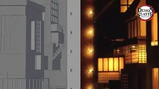 Making infinity castle from Demon Slayer