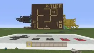 Minecraft redstone gaming console with two games