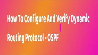 PA- How To Configure And Verify Dynamic Routing Protocol OSPF