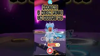 Making 2 neon pets in adopt me #roblox #adoptmeneons #youtubeshorts #shorts