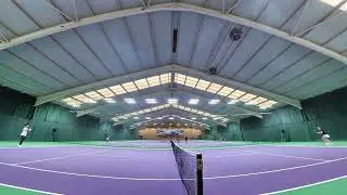 Crazy Net Cord in Tennis Rally