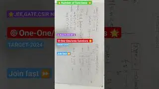 👉IIT-JEE💥Tricks 💥number of Functions🌟one-one🌟🔥onto functions 💥💥