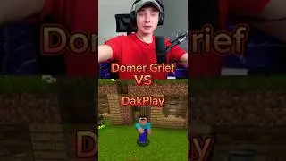 Домер Grief VS DakPlay #shorts #edit #битваютуберов #memes #minecraft #домер #dakplay #майнкрафт