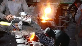 Technical Process of Metal CASTING & Finishing to make meat mincer machine
