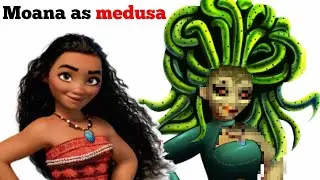 How I Transformed moana to medusa - Speed painting