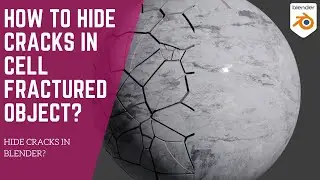 How to hide crack in cell fracture? | Blender Tutorial