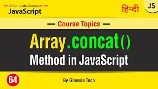 Array concat() Method  || concat Array method in javascript Tutorial in Hindi/Urdu