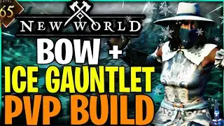 New World Bow + Ice Gauntlet PvP Build - CRAZY Survivability! (New World Bow Ice Gauntlet Build)