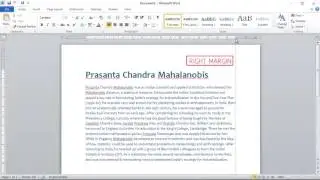 Microsoft Word 2010- Formatting text and Paragraph Alignment