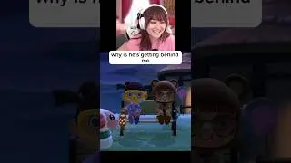My mom shows me around her animal crossing island 😍 