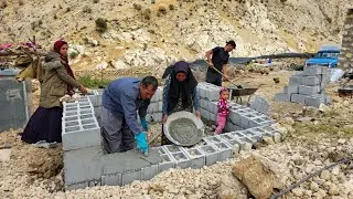 IRAN nomadic life | How Nader and his family make their water source | Nomadic lifestyle of iran🌊🚰⛰️