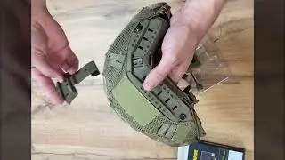 Як закріпити тактичний ліхтарик на шолом FAST або MICH з рейлами