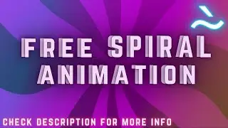 Free Spirals Animation Made In After Effects | Moving Blades Animation | Spinning Spirals Animation