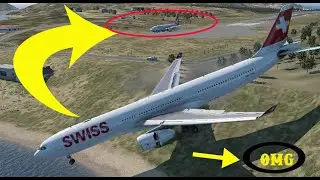 Two  Planes Airbus 330 & Boeing 737 Flying Too Close Runway Overrun Emergency Landing   X Plane 12