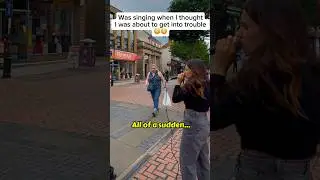 I thought I was getting into trouble😳#busking #singing #singer #music #singers #shortsvideo #shorts