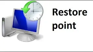 Create a restore point in windows