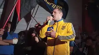 Виступ Юрія Бутусова на акції протесту під резиденцією Зеленського в Конча-Заспі