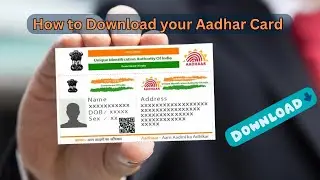 How to download Aadhar card on Your Phone. #aadharcard #download #phone