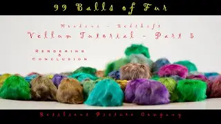 Houdini - Redshift - Vellum - Balls of Fur - Part 5