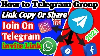 How To Create Link On Telegram Group |How To Link Share On Telegram group|How toTelegram Link share|