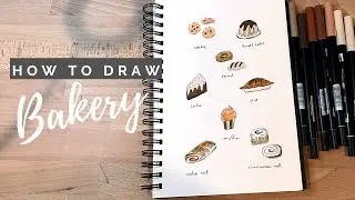 How To Draw Bakery ll Bakery Doodles ll Draw With Me ll Doodle with me