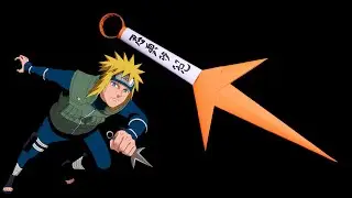 How to make Paper Kunai Minato || Ninja Weapons Knife
