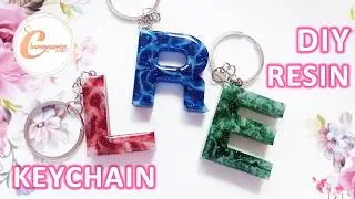 DIY Epoxy Resin Craft and Accessories | Alphabet Letter Keychains |Resin Crafts With Glitters