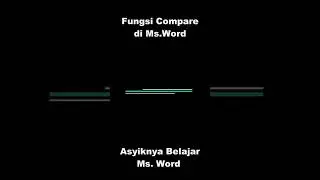 Fitur Compare di Ms Word 