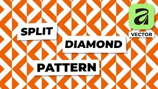 How to Create a Split Diamond Pattern in Affinity (Vector Studio)